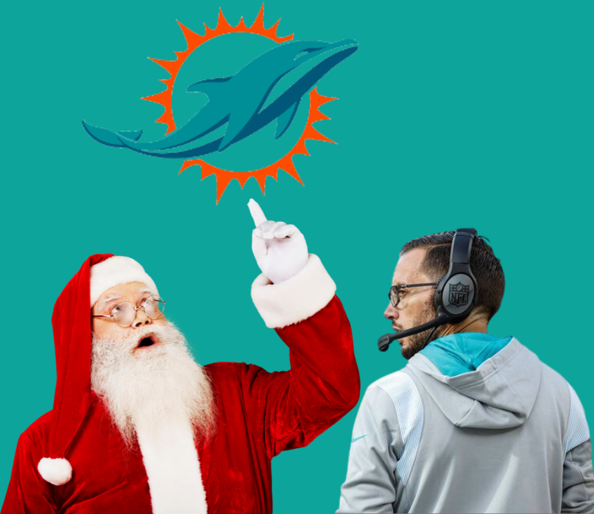 Miami Dolphins Christmas Thirsty
