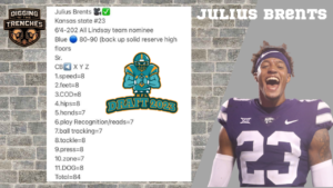 Julius Brents, CB KSU, 2023 NFL Draft