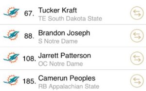 Dolphins, 2023 NFL Draft mock