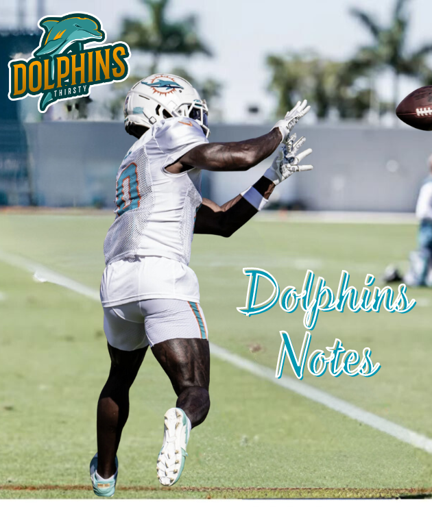 Miami Dolphins, notes, news, thirsty