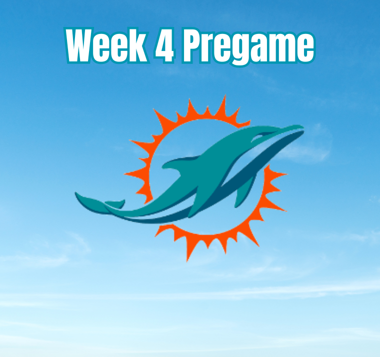 week 4 pregame, Miami, dolphins, thirsty